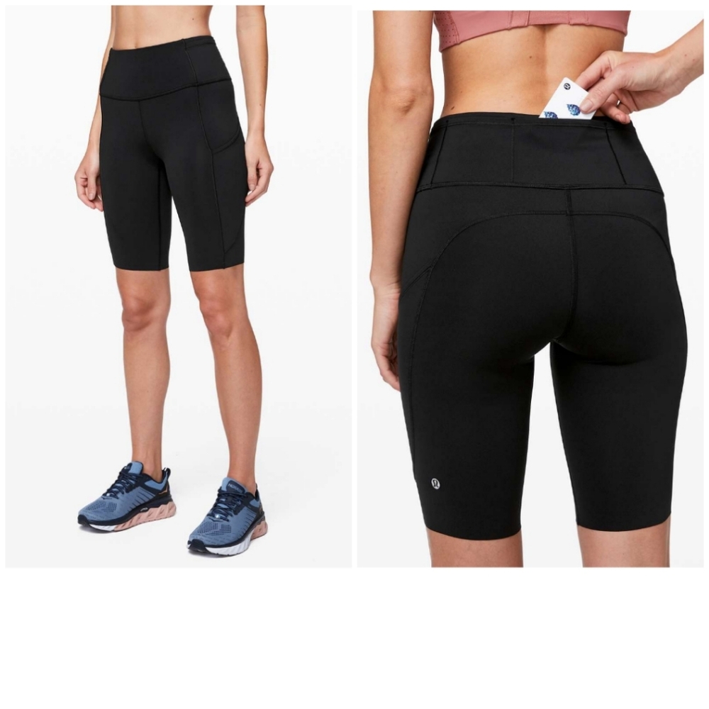 Lululemon Fast And Free Biker Shorts 10"